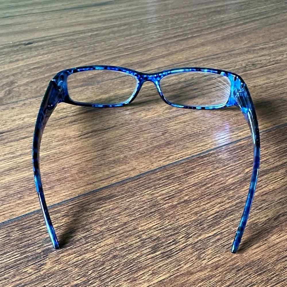 👓👓Foster Grant Vibrant Blue Tortoiseshell Patterned Reader Glasses👓👓